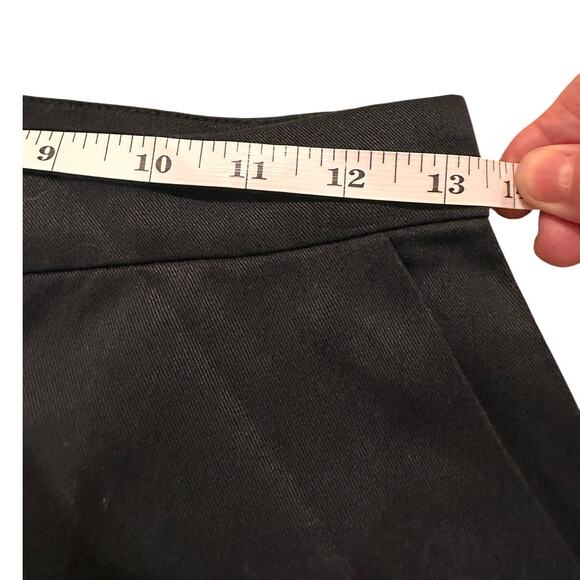 Reformation Relaxed Fit High Rise Flat Front Wide Leg Pants Black, size 2 - Picture 6 of 11